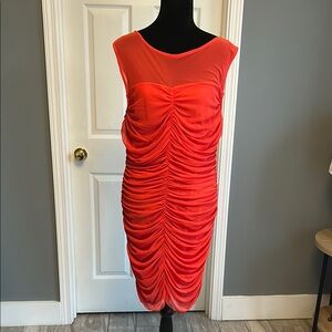 Chelsea & Violet Red Sheath Midi Dress